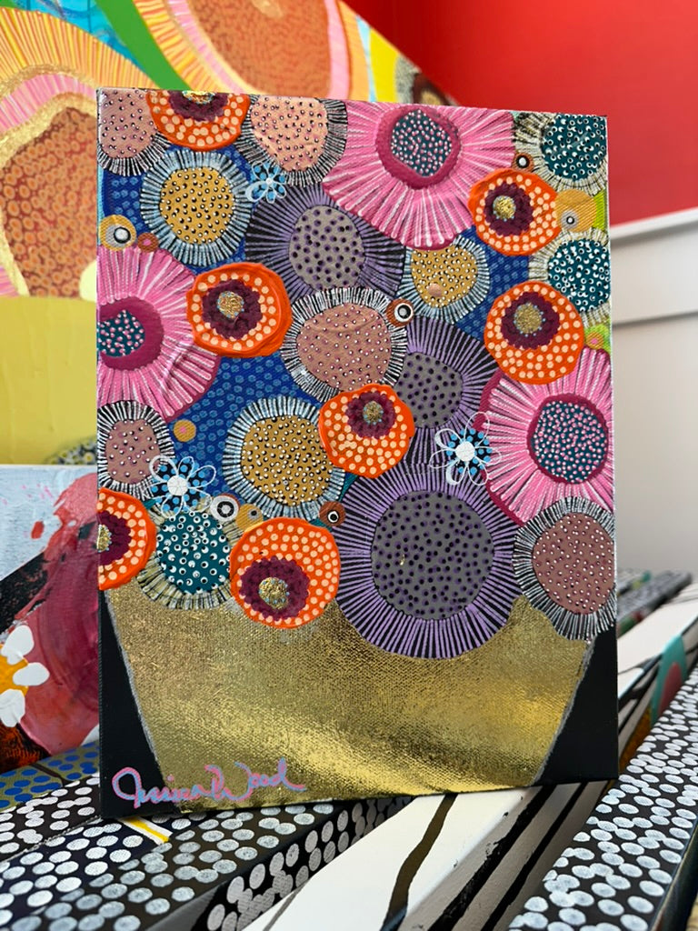 Daydreamer - 9"x12" Mixed Media on Canvas