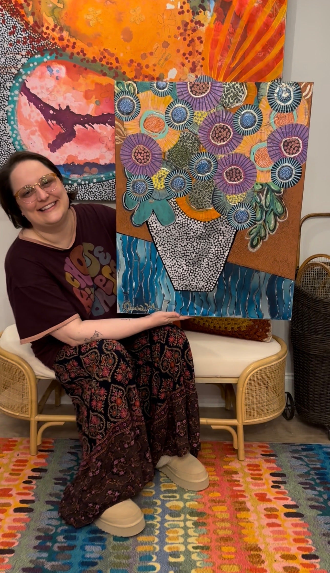 Take Me to the Sea- 24"x30" Mixed Media on Canvas